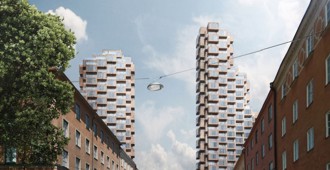 Stockholm (Sweden): OMA wins competition to design two skyscrapers