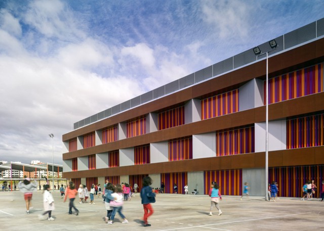 Spain: Elementary School Rosales del Canal, Zaragoza - Magén Arquitectos